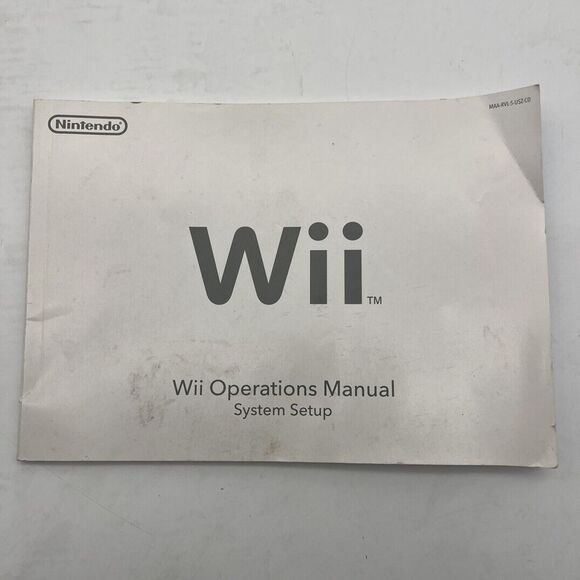 Nintendo Other - Nintendo wii Operations Manual System Setup Book Only